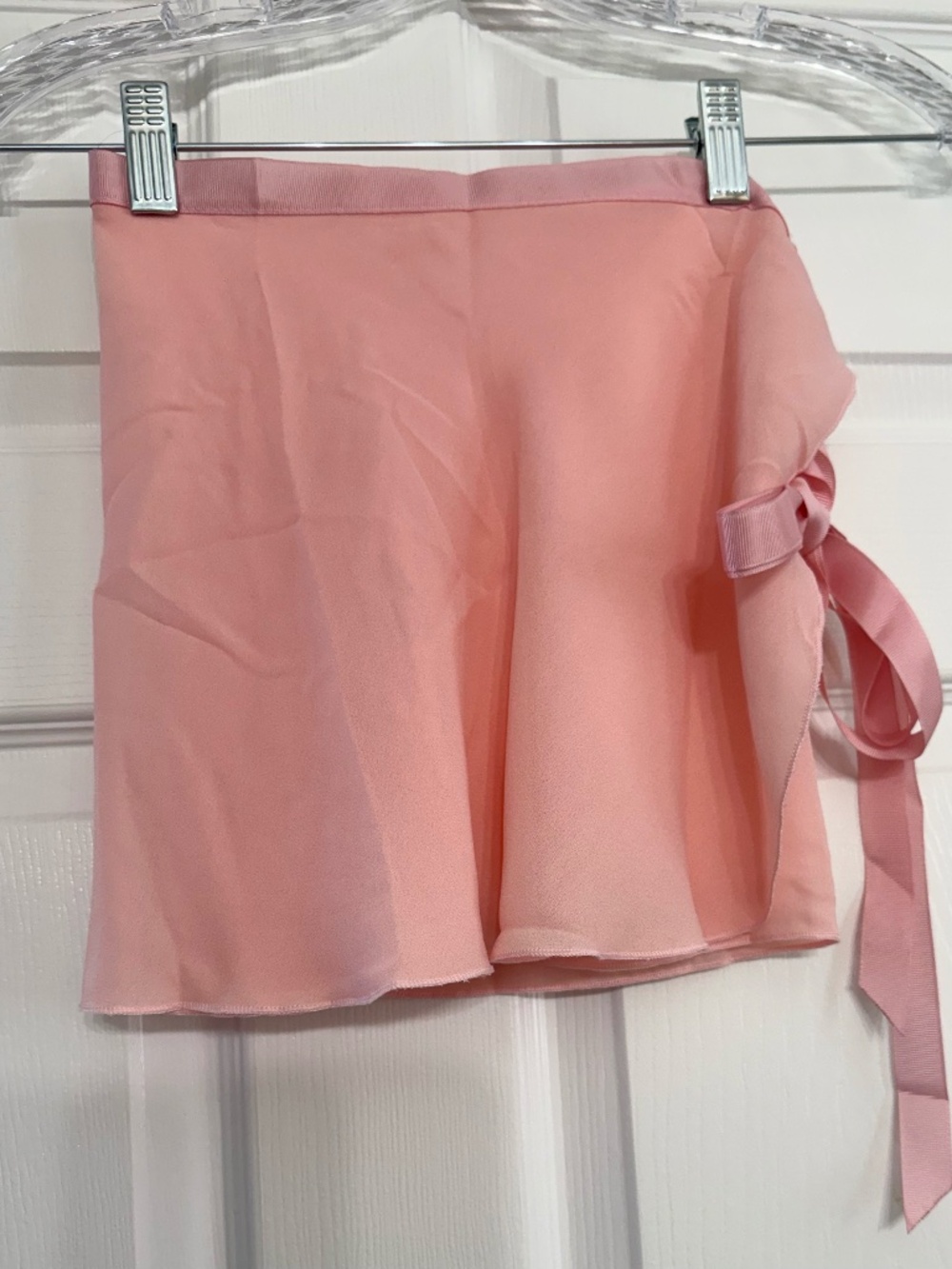 NWT Revolution Dancewear pink chiffon ballet wrap skirt